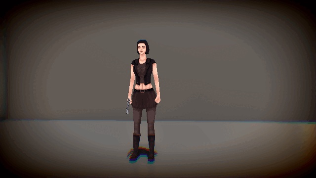 レトロスタイル – アクションヒロイン (Retro Style - Action Heroine)