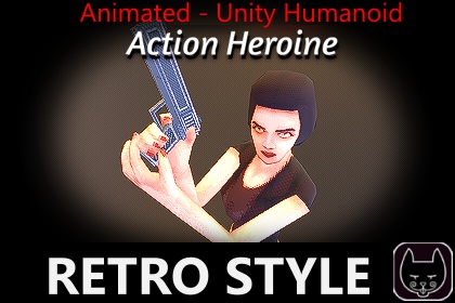 レトロスタイル – アクションヒロイン (Retro Style - Action Heroine)