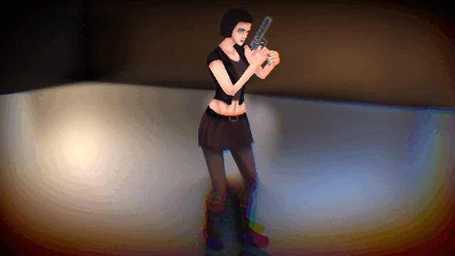 レトロスタイル – アクションヒロイン (Retro Style - Action Heroine)