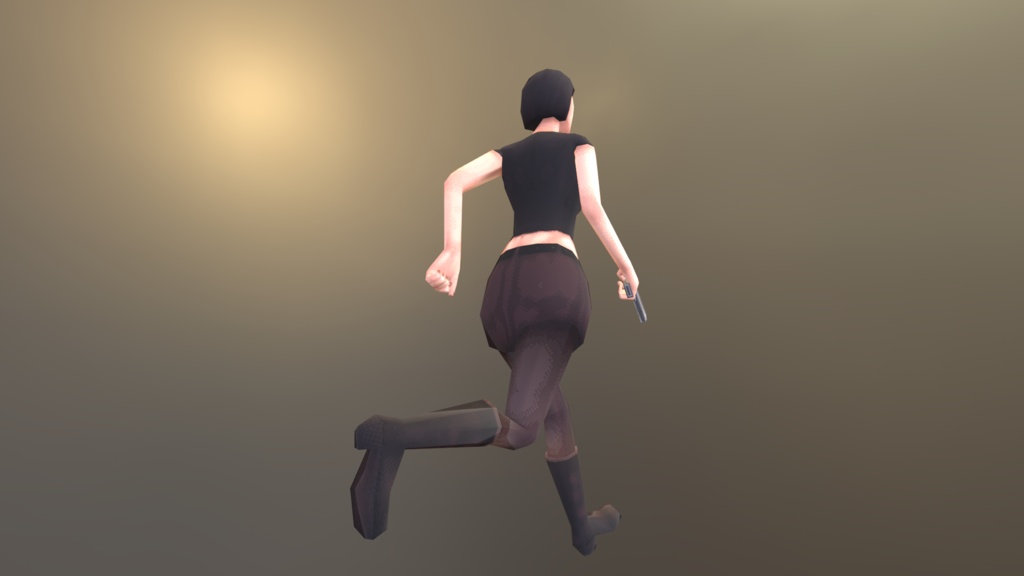 レトロスタイル – アクションヒロイン (Retro Style - Action Heroine)