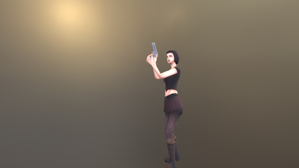 レトロスタイル – アクションヒロイン (Retro Style - Action Heroine)