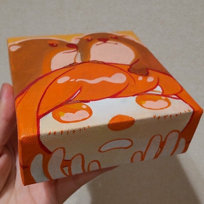 キャンバス原画「ハイラックスに夢中!」