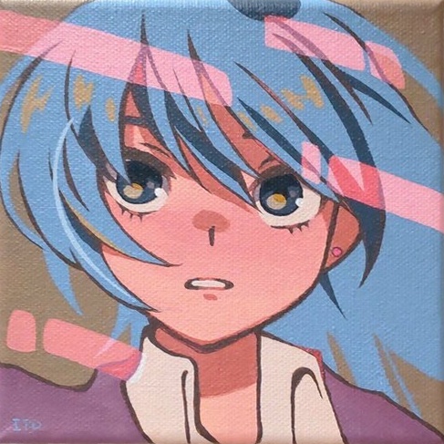 キャンバス原画「two colors」