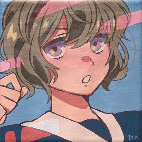 キャンバス原画「two colors」