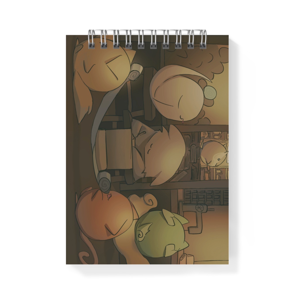 メモ帳｜両面デザイン2種(キバクマShop、3周年記念)｜サイズ：A6