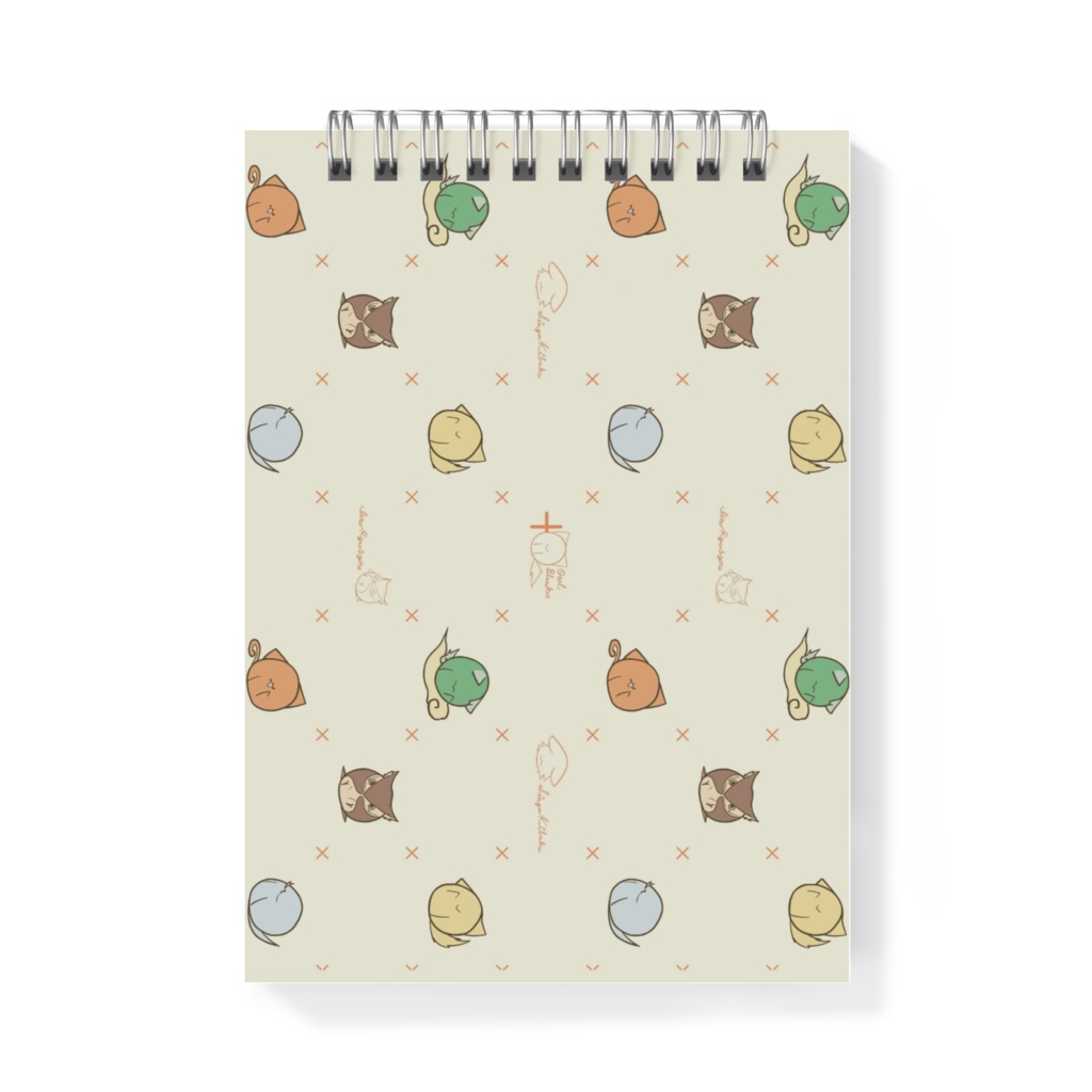 メモ帳|両面デザイン2種(キバクマShop、3周年記念)|サイズ:A6