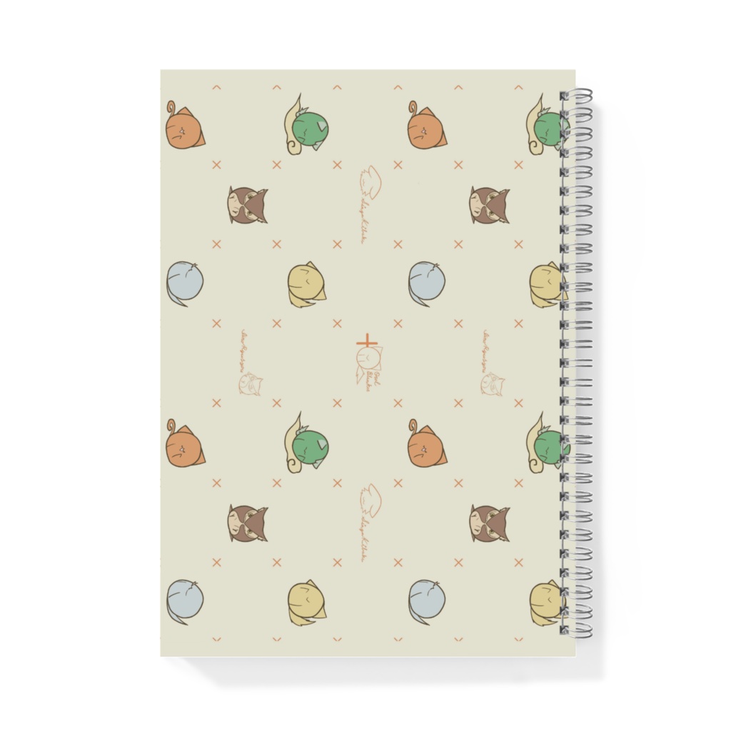 リングノート|両面デザイン2種(キバクマShop、3周年記念)|サイズ:B5