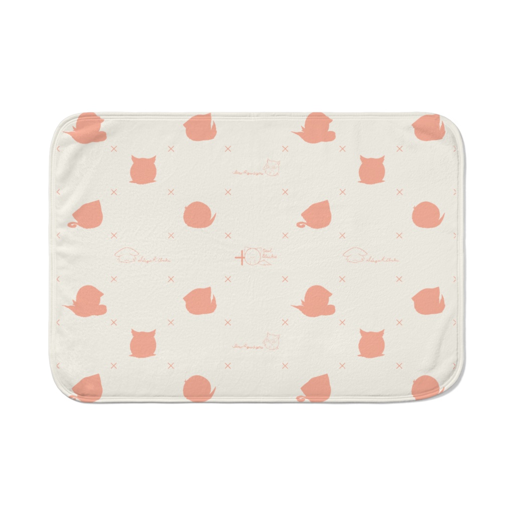 Owl Blanket ブランケット|デザイン3種(ホワイト・ブラウン・ホワイト×オレンジ)|サイズ:700 x 1000 (mm)