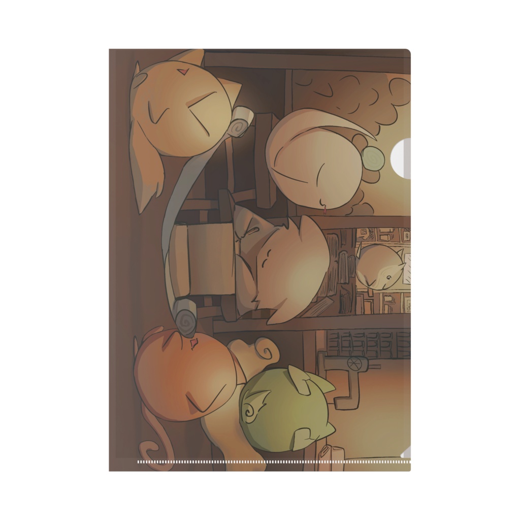 クリアファイル|両面デザイン2種(キバクマShop、3周年記念)|サイズ:A4