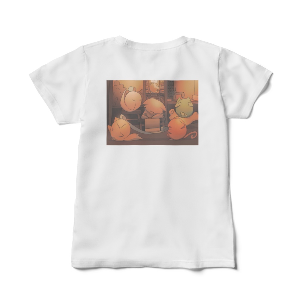 レディースTシャツ|両面デザイン2種(キバクマShop・3周年記念)|サイズ:M・L