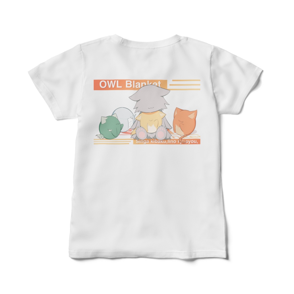 レディースTシャツ|両面デザイン2種(キバクマShop・3周年記念)|サイズ:M・L