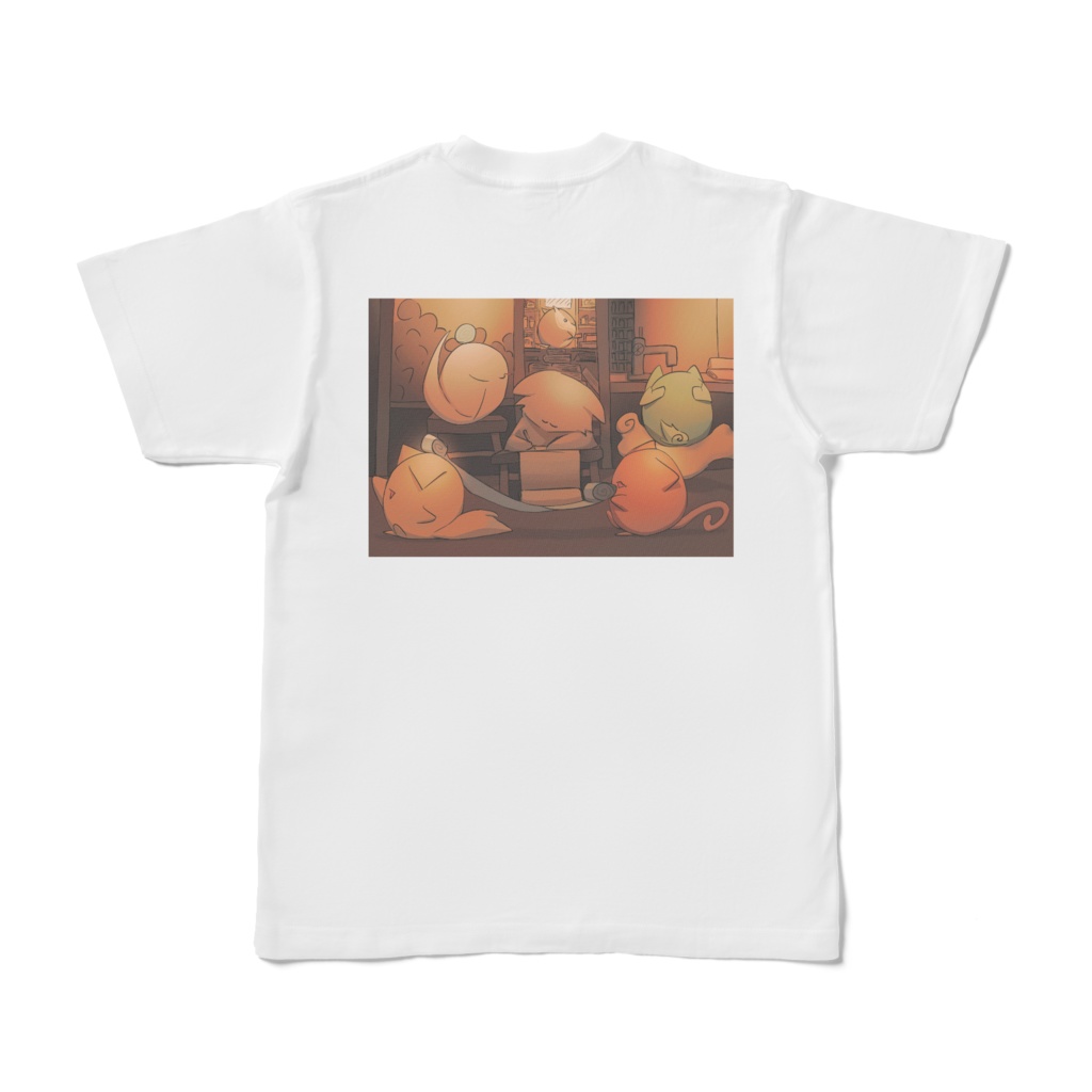 Tシャツ|両面デザイン2種(キバクマShop・3周年記念)|サイズ:S・M・L・XL