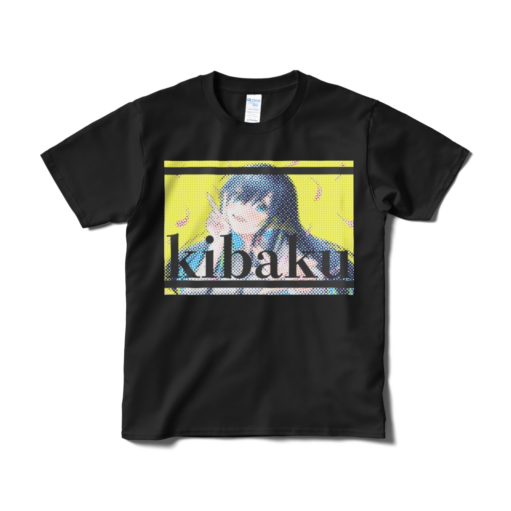 サトカ(ハーフトーン)|正面印刷 Tシャツ(短納期) - S〜XL - ブラック