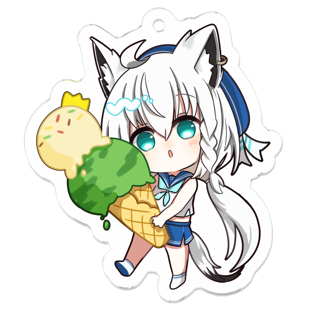 フブちゃん×水兵さんアクキー