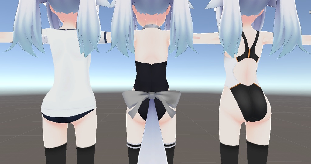 【レム用】バニースーツ/競泳水着/体操着 - Bunny Suit, Gym Unitform, Competition Swimsuit - Lem