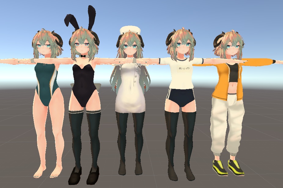 【メリノ用】ナース/バニースーツ/競泳水着/体操着/ストリートジャージ - Nurse, Street Jesey, Bunny Suit, Gym Unitform, Competition Swimsuit - Merino