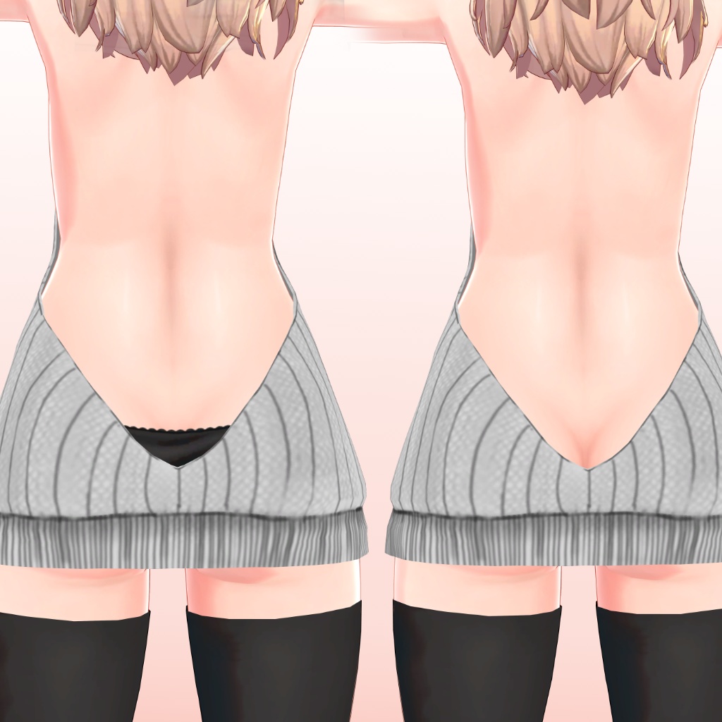 【メリノ用】例のセーター - Open Back Sweater - Merino