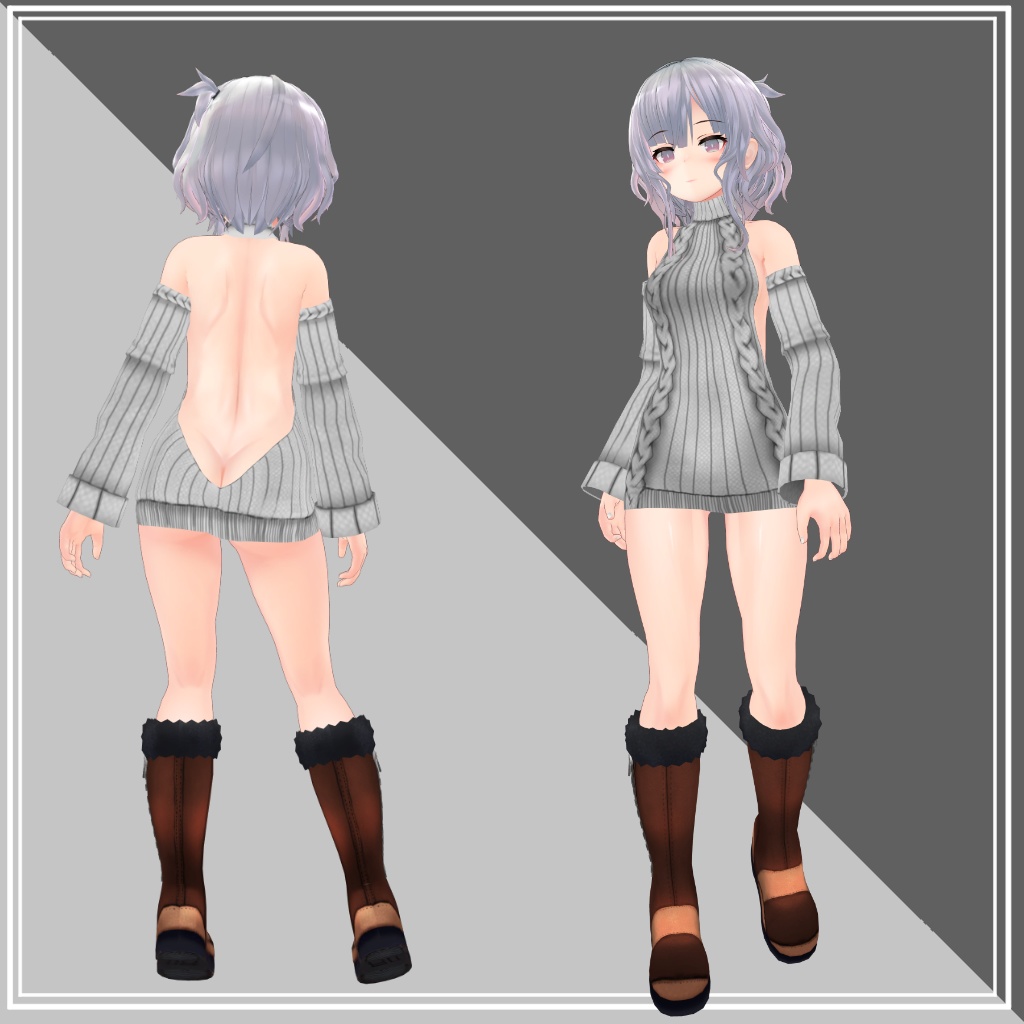 【リーメ&リーバ用】例のセーター - Open Back Sweater - Leeme&Reeva