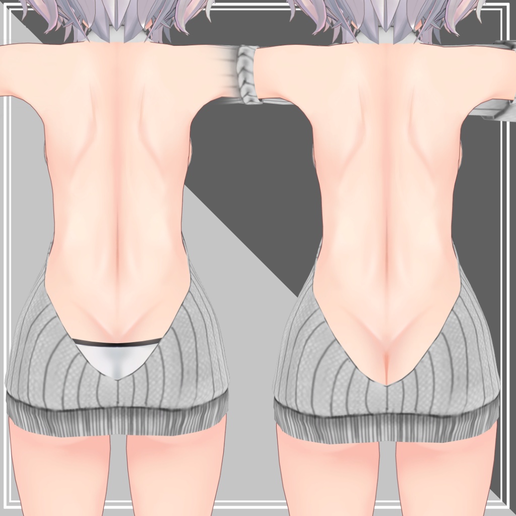 【リーメ&リーバ用】例のセーター - Open Back Sweater - Leeme&Reeva