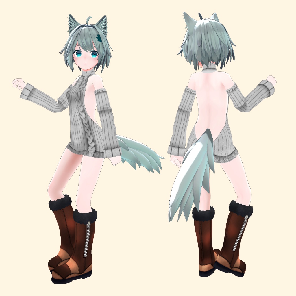 【ミーシェ用】例のセーター - Open Back Sweater - Mishe