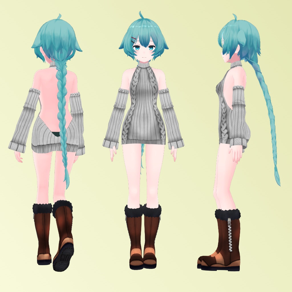 【薄荷用】例のセーター - Open Back Sweater - Hakka