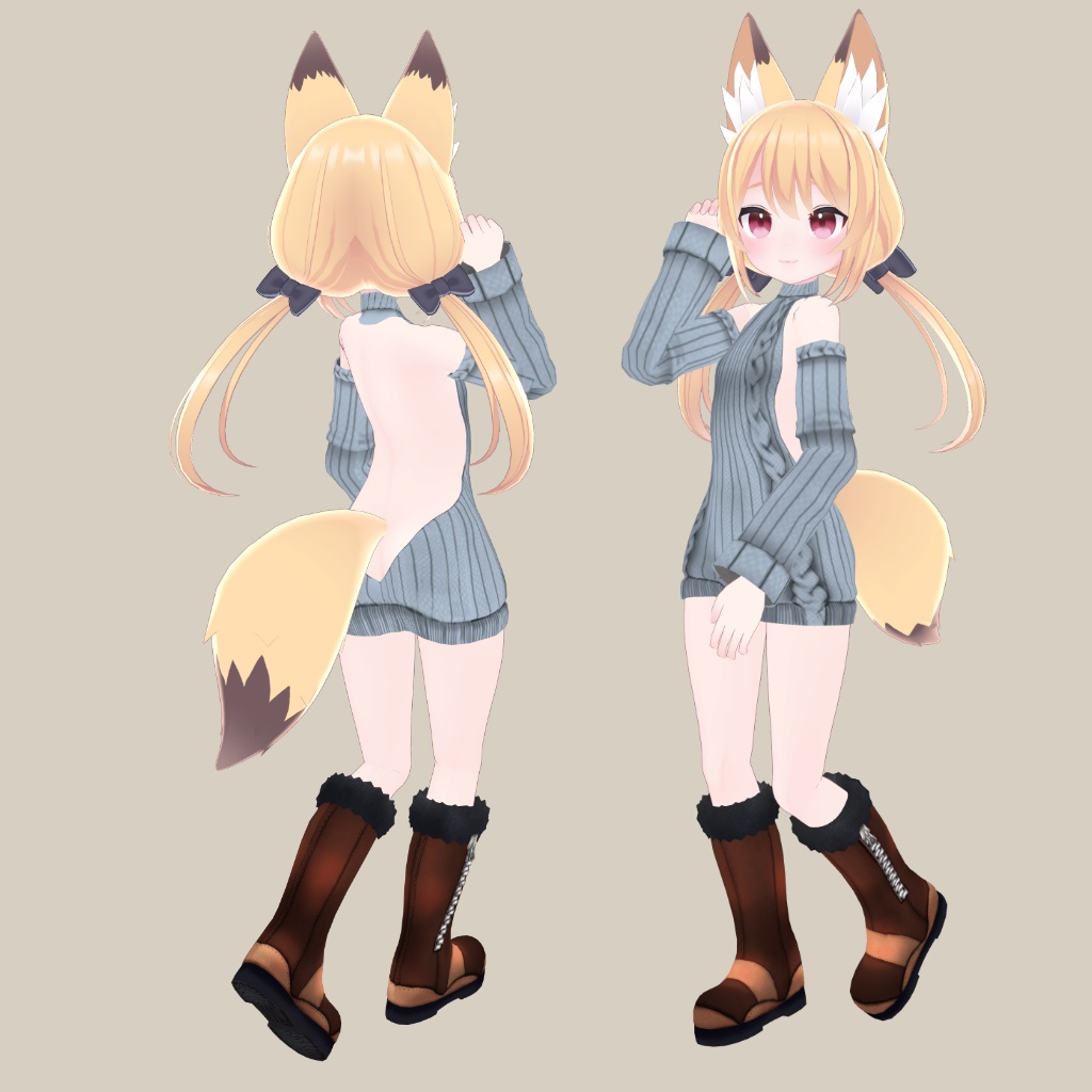 【あまなつ・ラスク用】例のセーター/ナース/スクール水着 - Open Back Sweater, Nurse, School Swimsuit - Amanatsu・Rasuku