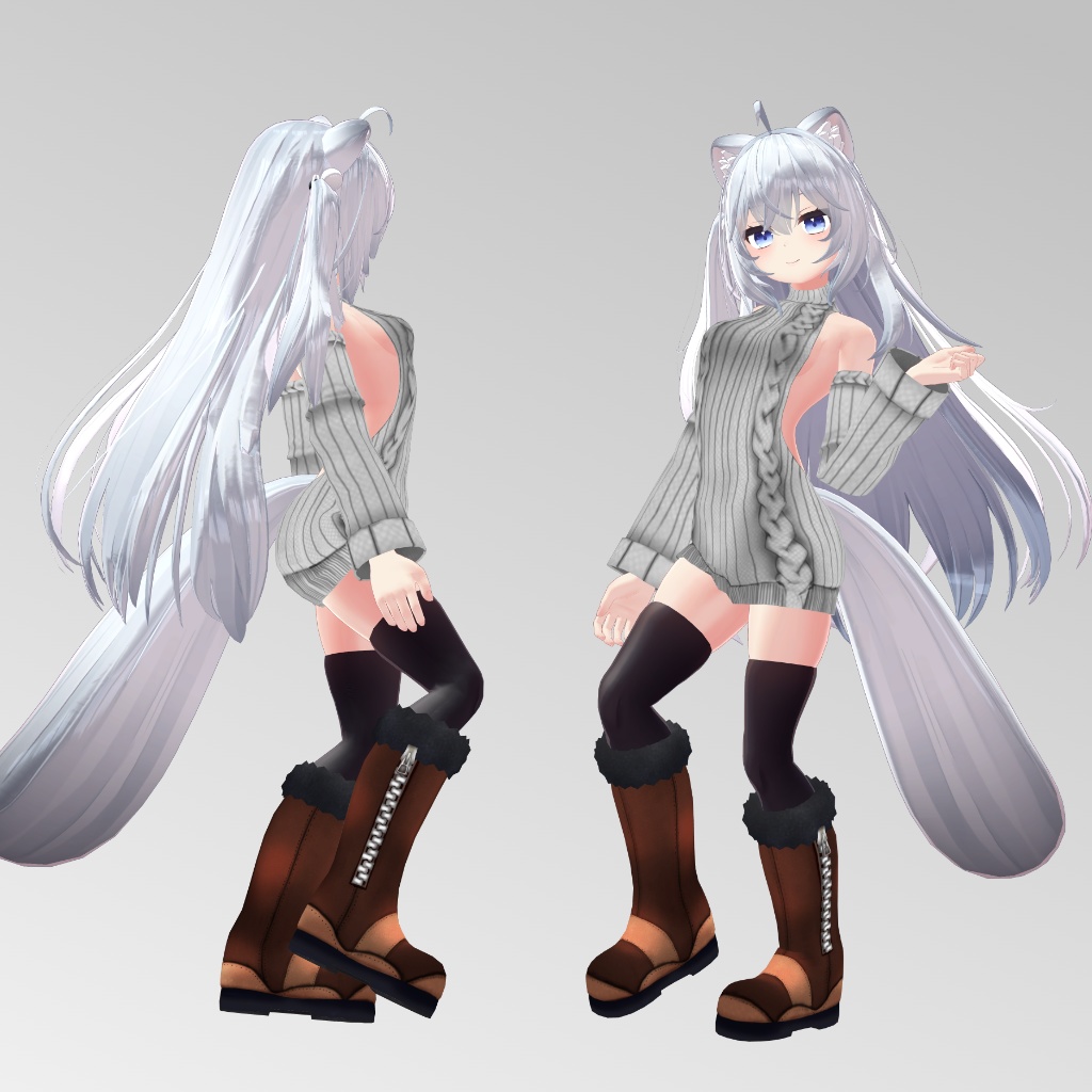 【狐雪用】例のセーター - Open Back Sweater - Koyuki