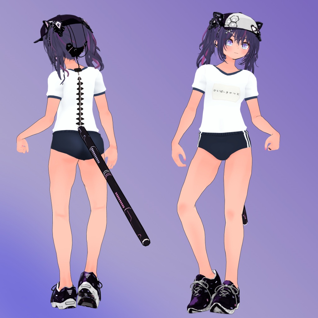 【サイバーキャット用】スクール水着/バニースーツ/競泳水着/体操着 - Bunny Suit, Gym Unitform, Competition Swimsuit, School Swimsuit - CyberCat