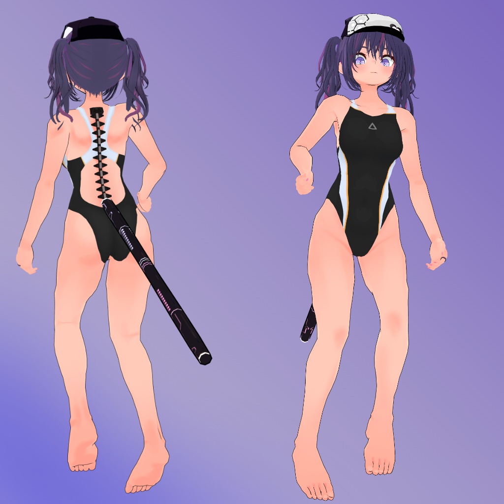 【サイバーキャット用】スクール水着/バニースーツ/競泳水着/体操着 - Bunny Suit, Gym Unitform, Competition Swimsuit, School Swimsuit - CyberCat