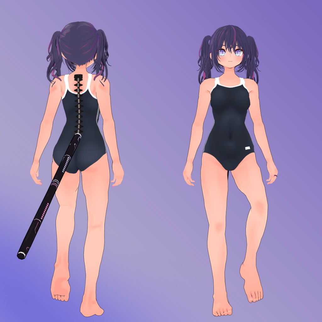 【サイバーキャット用】スクール水着/バニースーツ/競泳水着/体操着 - Bunny Suit, Gym Unitform, Competition Swimsuit, School Swimsuit - CyberCat