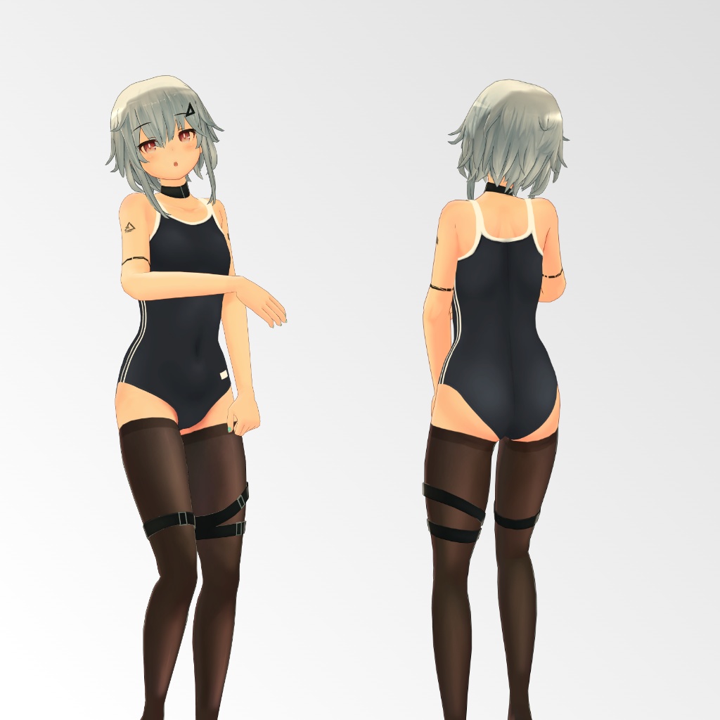 【シャーロ- Winter-用】例のセーター/スクール水着 - Open Back Sweater/ School Swimsuit - Shaclo -Winter-