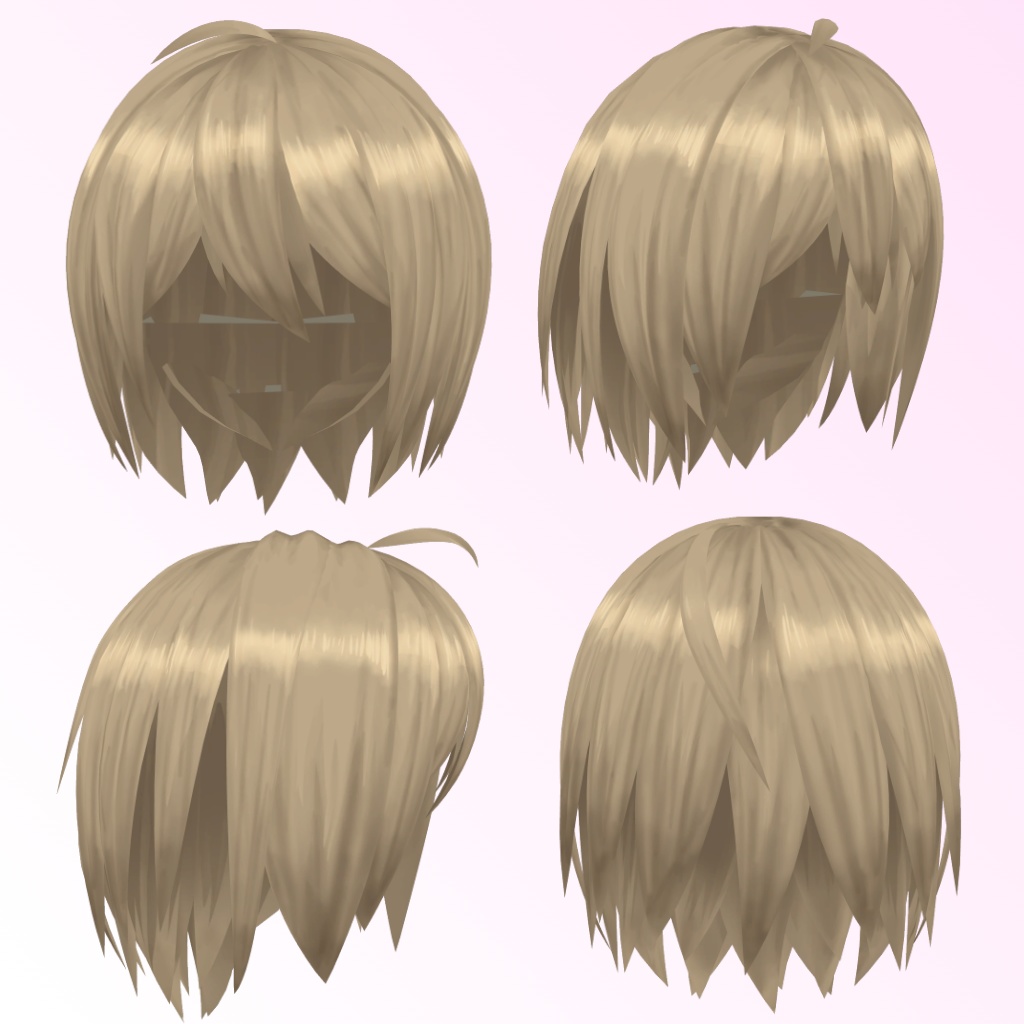 ショートヘアA型 - VRC用 - Short Hair Type A