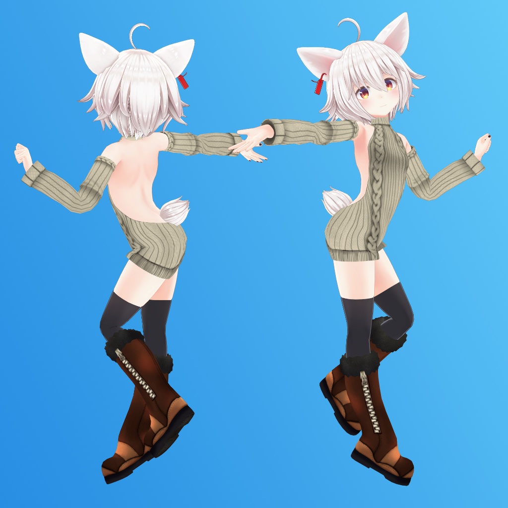 【フィリナ用】例のセーター/ Open Back Sweater - Firina