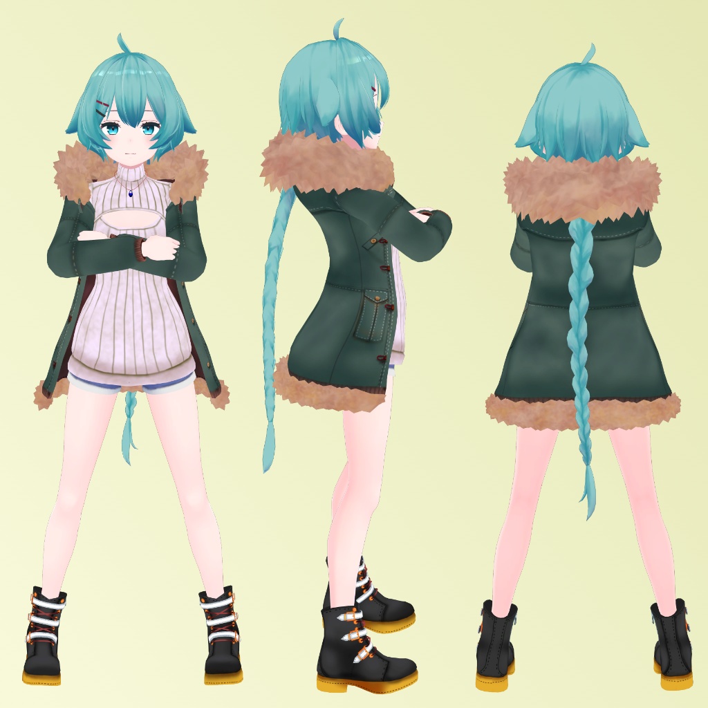 【薄荷用】例のセーターB型 - Open-Chest Sweater - Hakka