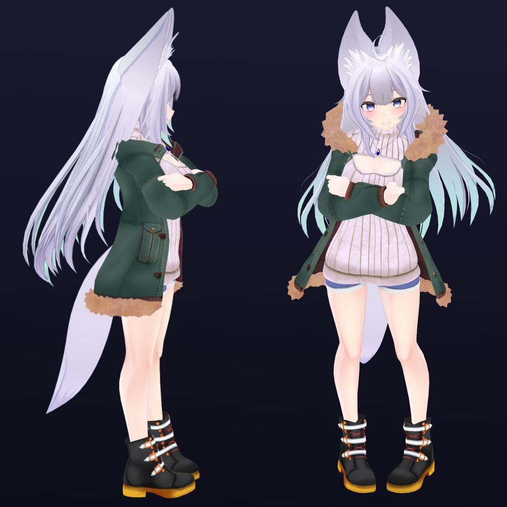 【ウルフェリア用】例のセーターB型& 例のセーター - Open Back Sweater& Open-Chest Sweater - Wolferia