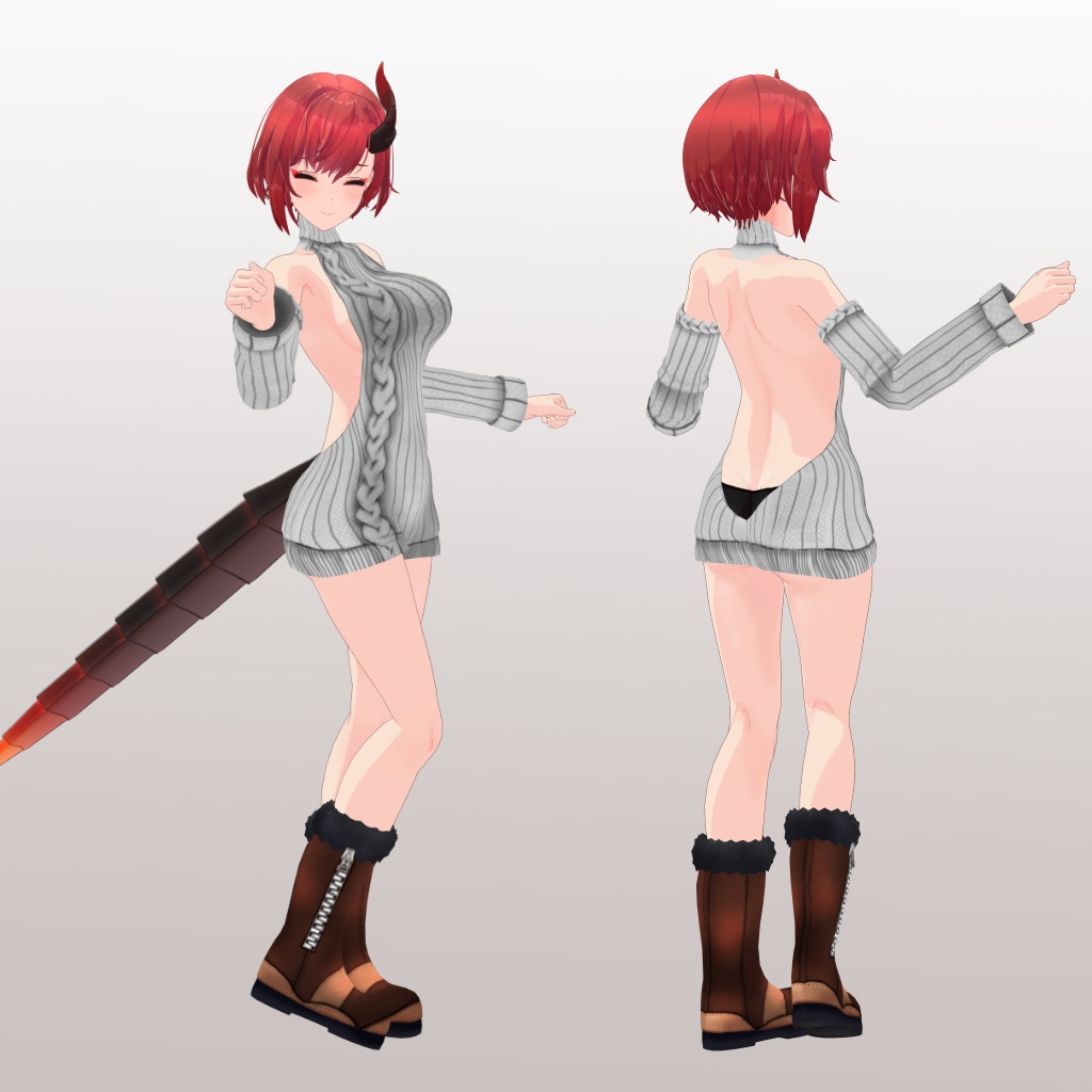 【リリウム用】例のセーターB型 & 例のセーター - Open Back Sweater& Open-Chest Sweater - for Lilium