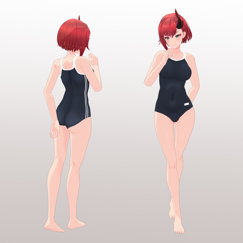 【リリウム用】 ビキニオーバーオール/ スクール水着 - Bikini Overalls/ School Swimsuit - for Lilium