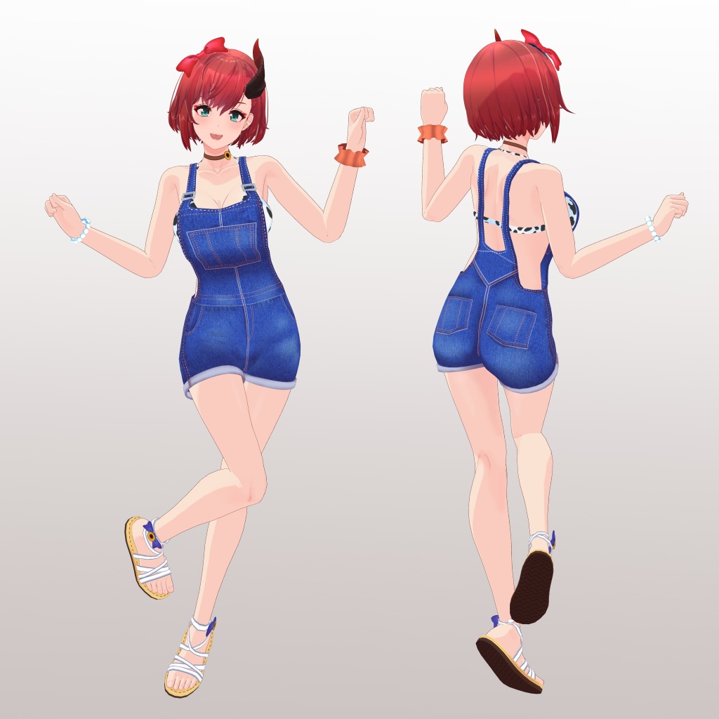 【リリウム用】 ビキニオーバーオール/ スクール水着 - Bikini Overalls/ School Swimsuit - for Lilium