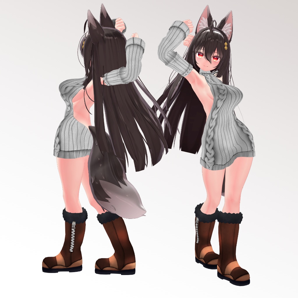 【ここあ用】例のセーターB型 & 例のセーター - Open Back Sweater& Open-Chest Sweater - for Kokoa