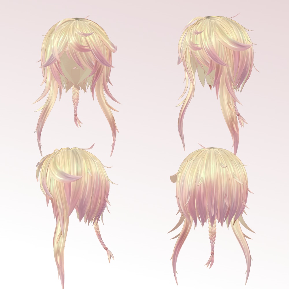 ショートヘアK-型 - VRC用 - Short Hair Type K