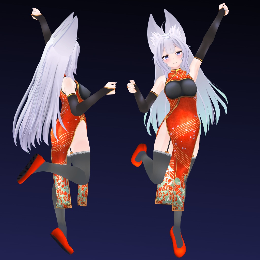 【ウルフェリア用】チャイナドレス - China Dress - for Wolferia