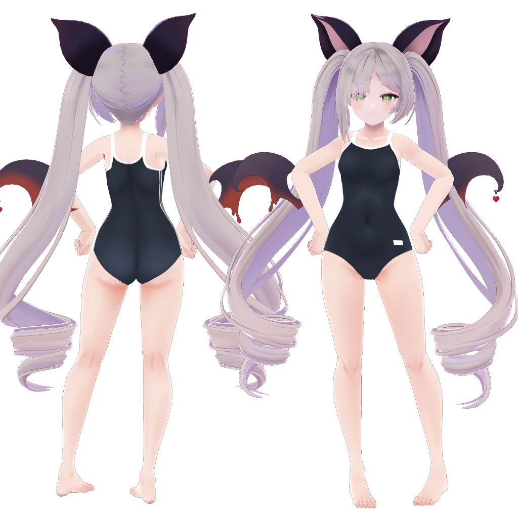 【ヴェスピア用】例のセーター/スクール水着 - Open Back Sweater/ School Swimsuit - for Vespia