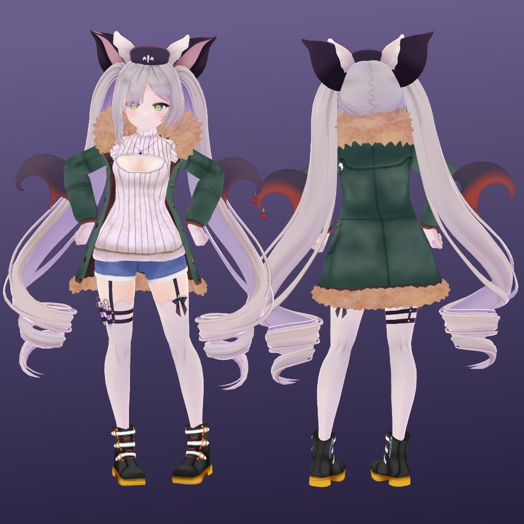 【ヴェスピア用】 ビキニオーバーオール/ 例のセーターB型 - Bikini Overalls/ Open-Chest Sweater - for Vespia