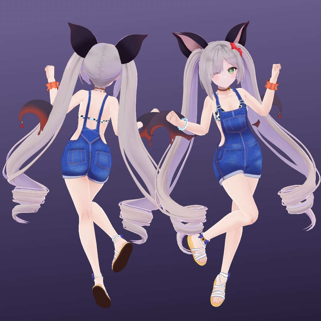 【ヴェスピア用】 ビキニオーバーオール/ 例のセーターB型 - Bikini Overalls/ Open-Chest Sweater - for Vespia