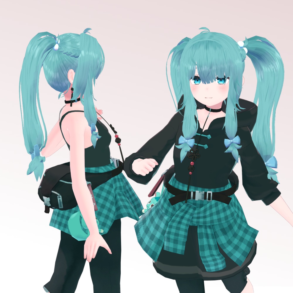 ダブルツインテール - VRC用 - Double Twintail