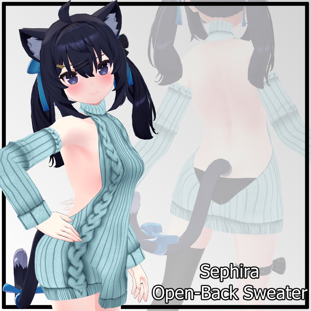 【セフィラ用】例のセーター - Open Back Sweater - for Sephira