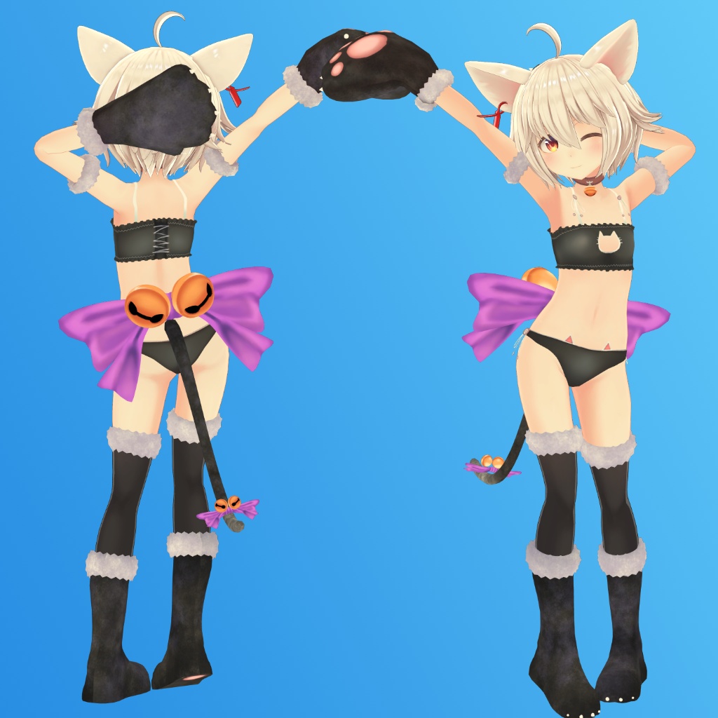 【フィリナ用】ビキニジャケット & 猫ランジェリー - Bikini Jacket & Neko Lingerie - for Firina
