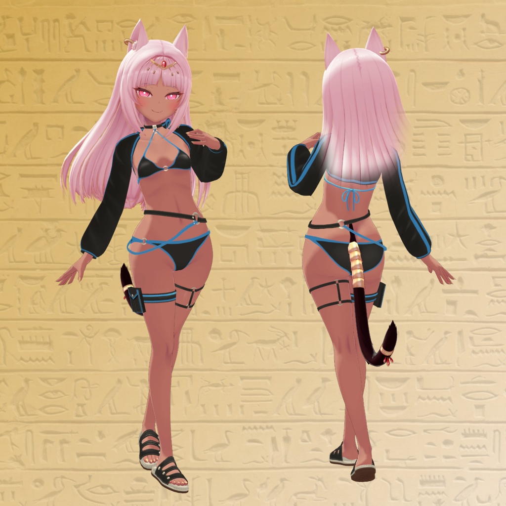 【ネフェル用】 ビキニジャケット/ 例のセーター/ビキニオーバーオール - Open Back Sweater/ Bikini Overalls/ Bikini Jacket - for Nefer