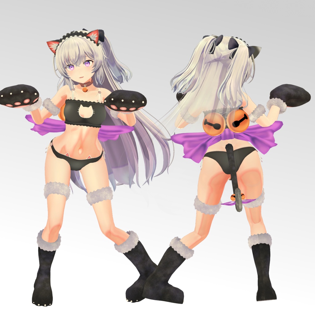 【しいか用】 ビキニジャケット/ 例のセーター/猫ランジェリー - Open Back Sweater/ Neko Lingerie/ Bikini Jacket  - for Shika