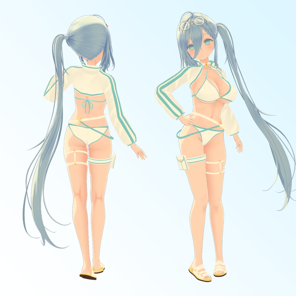 【ギモザード 用】ビキニジャケット & 猫ランジェリー - Bikini Jacket & Neko Lingerie - for GimoZard